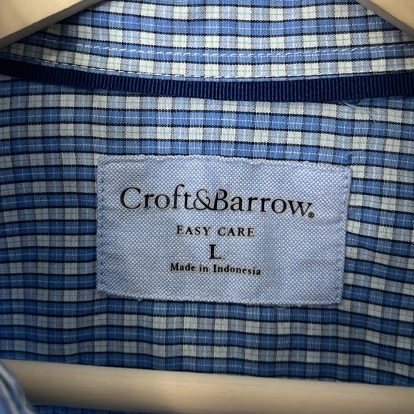 Men’s size L Croft&Barrow button up - Picture 4 of 5